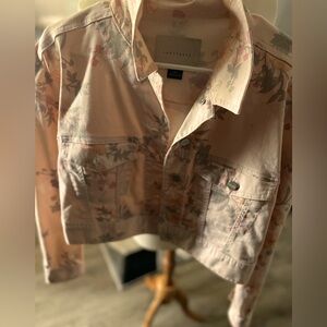 Sanctuary Garden Girl Ditsy Floral Button Down Crop Jacket